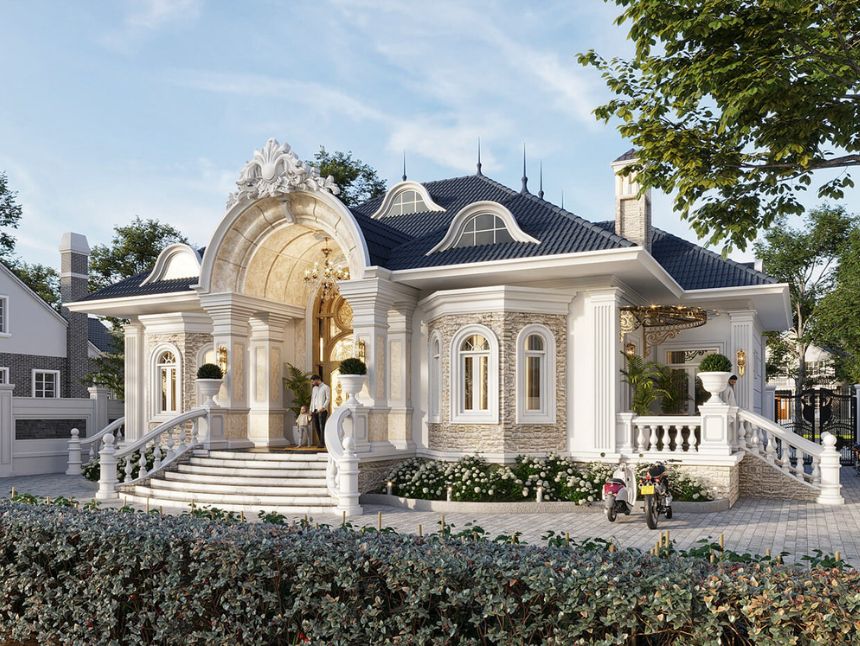 biệt thự 1 tầng 200m2