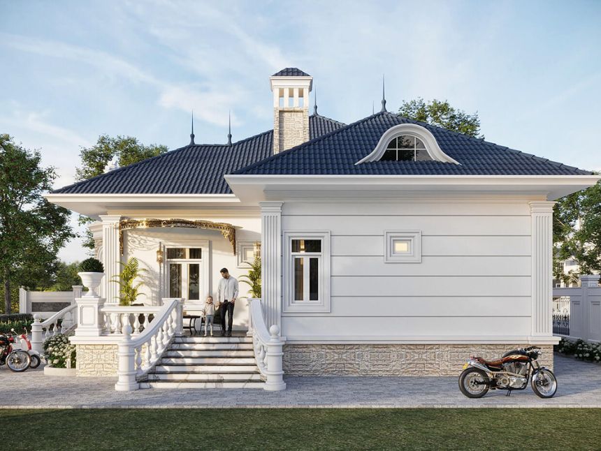 biệt thự 1 tầng 200m2