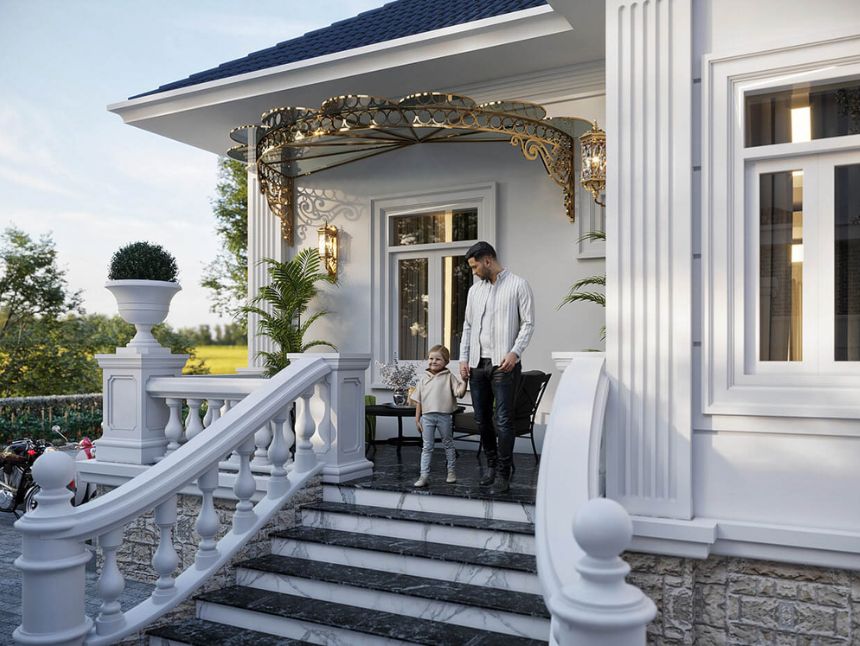 biệt thự 1 tầng 200m2