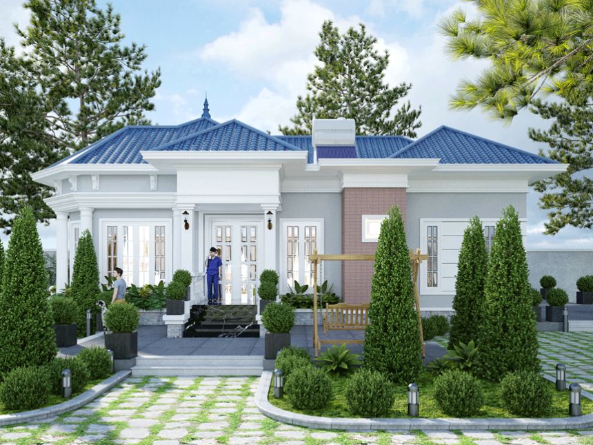 biệt thự 1 tầng 200m2