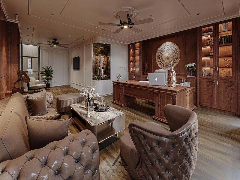 cach bo tri phong lam viec lanh dao 4