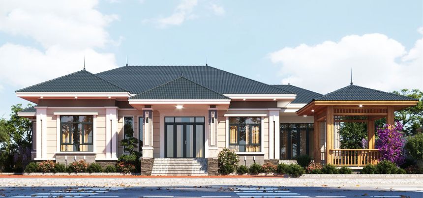 biệt thự 1 tầng 200m2