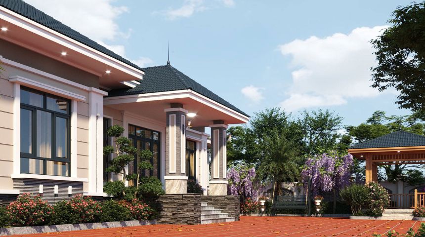 biệt thự 1 tầng 200m2