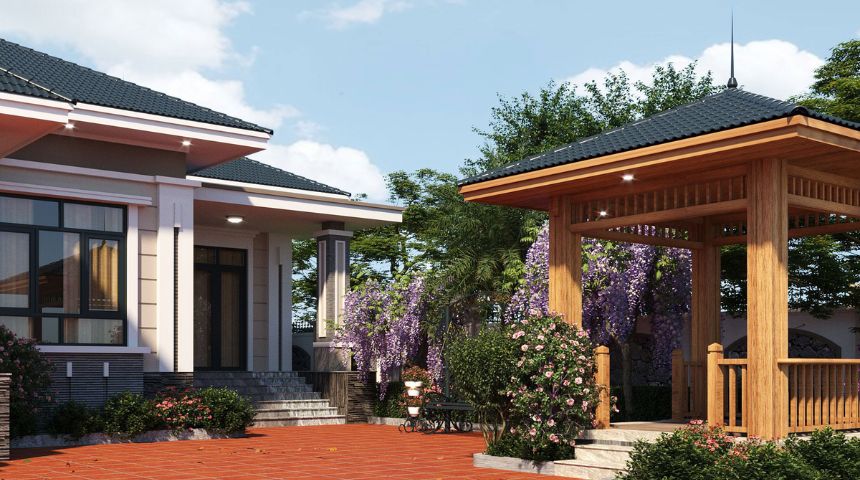 biệt thự 1 tầng 200m2