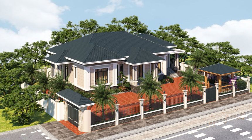 biệt thự 1 tầng 200m2