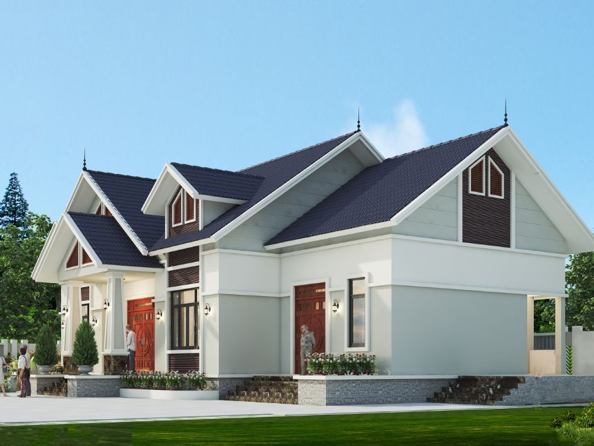 biệt thự 1 tầng 200m2