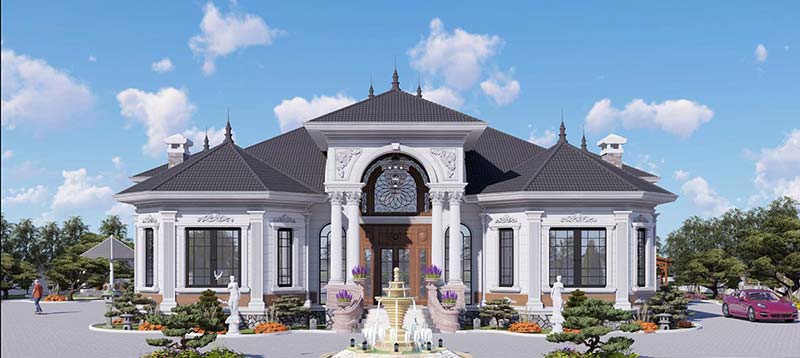 mau nha biet thu 1 tang 300m2 dep atz luxury