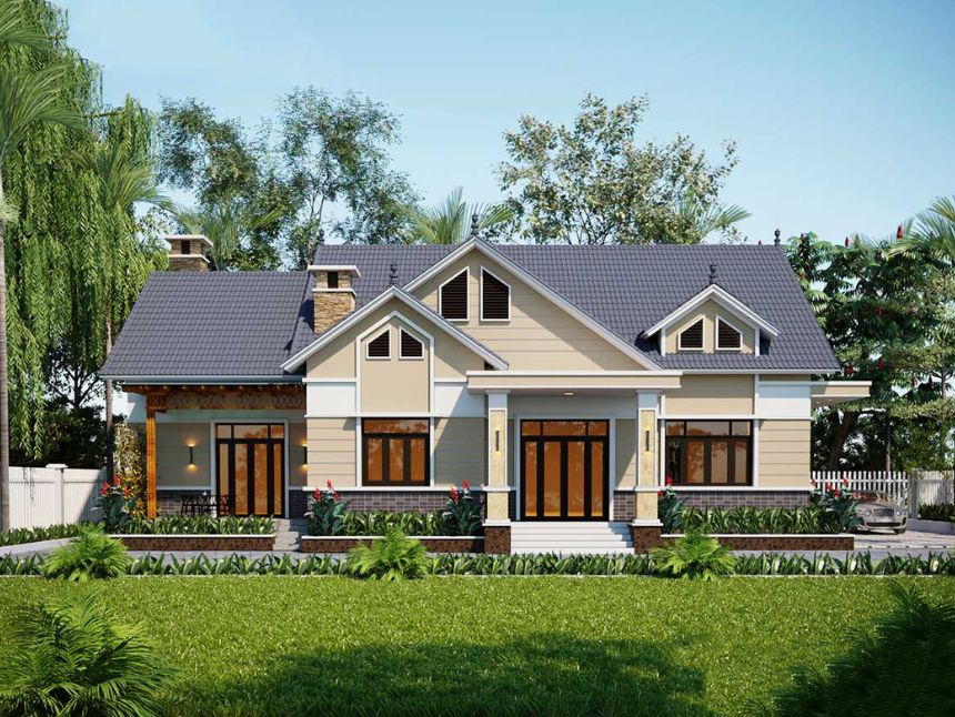 biệt thự 1 tầng 200m2