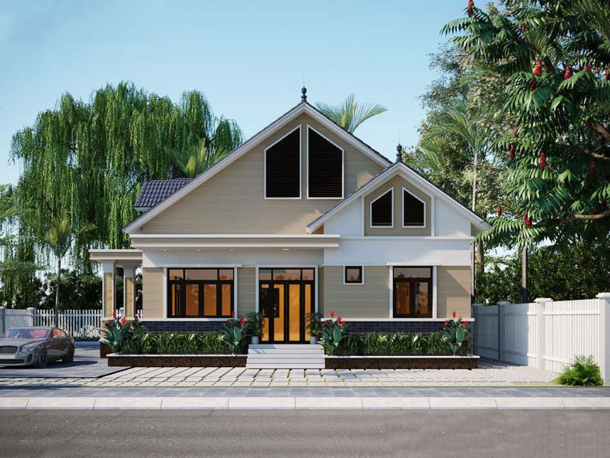 biệt thự 1 tầng 200m2