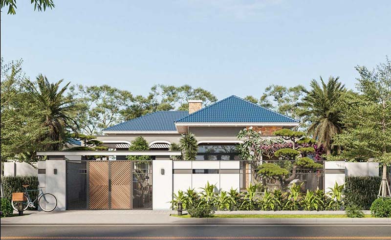 mau thiet ke biet thu 1 tang 300m2 dep atz luxury