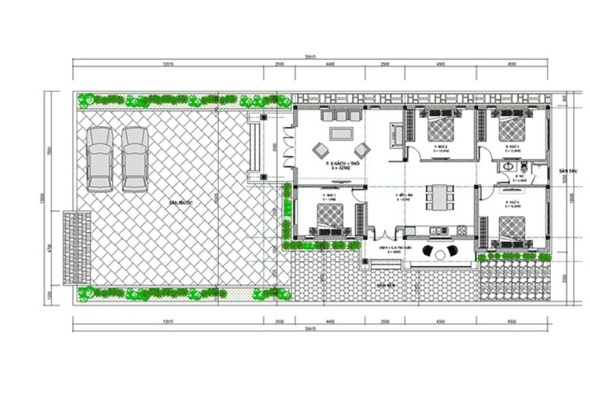 biệt thự mini 1 tầng mái thái