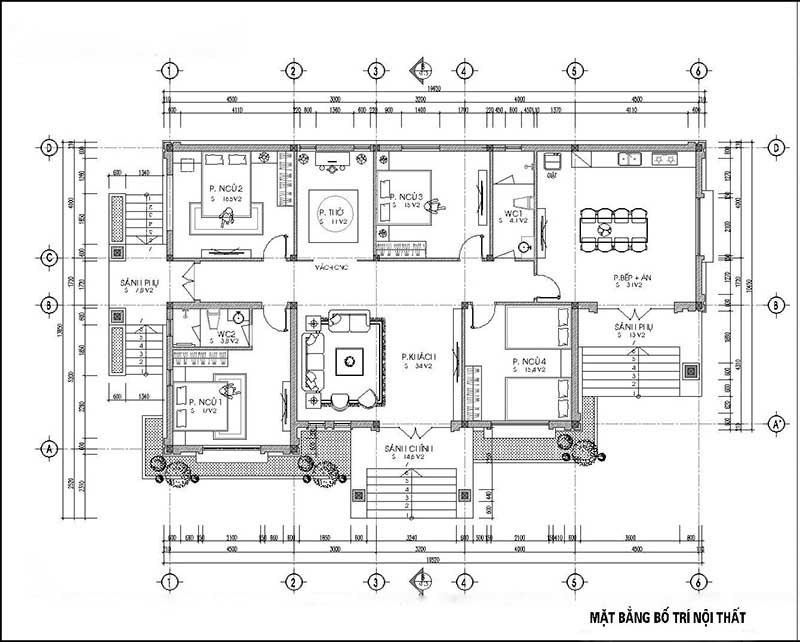 Bản vẽ mặt bằng mẫu <yoastmark class=