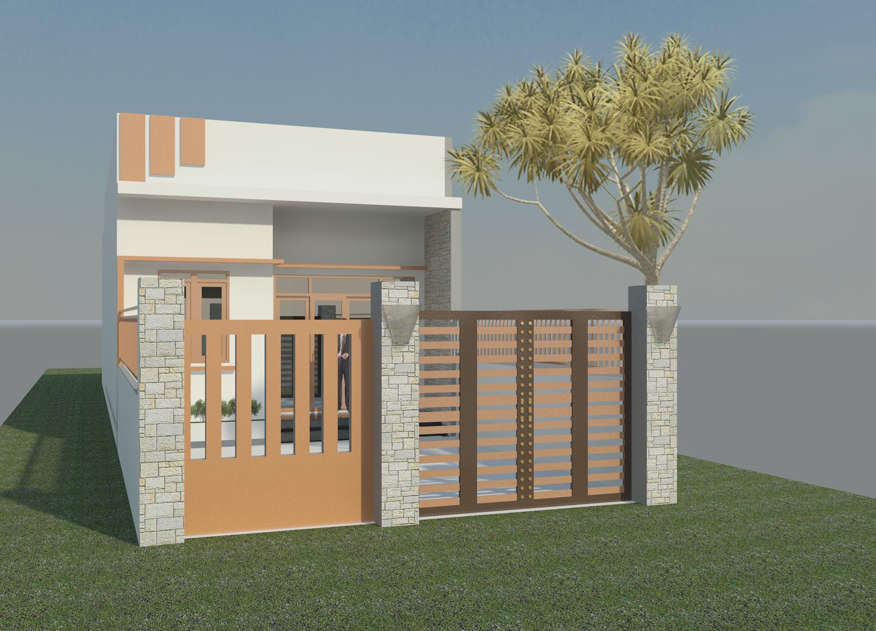 nhà ống 5m 1 tầng