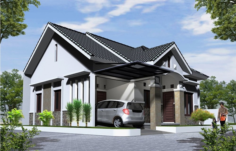 Sang trọng, hiện đại và mới mẻ, mẫu nhà cấp 4 ngang 5m này đáp ứng được nhu cầu cất giữ và bảo quản “xế hộp” cho chủ nhân