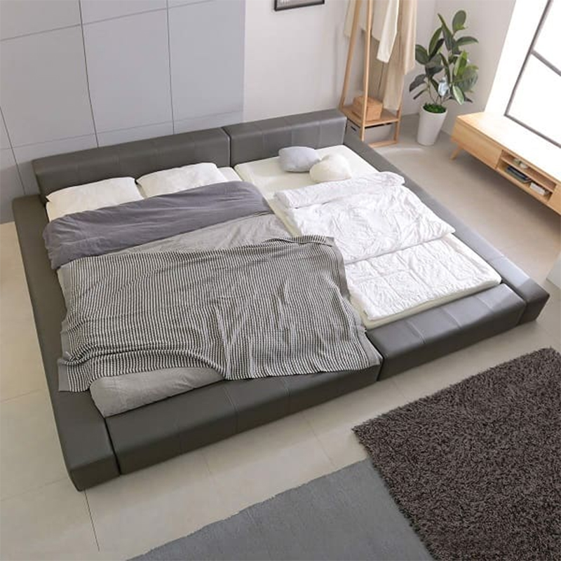 Mẫu giường lớn không có gầm với sức chứa đến 4 người