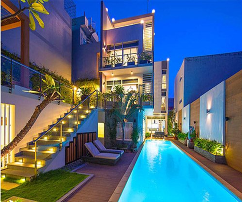 Nhà 3 tầng ngang 4.5m có bể bơi, giúp nâng tầm giá trị cho ngôi nhà của bạn