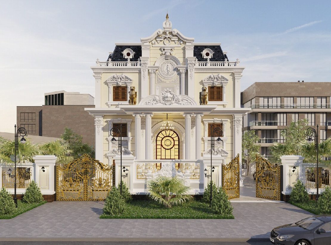 Mẫu nhà đẹp kiến trúc Pháp