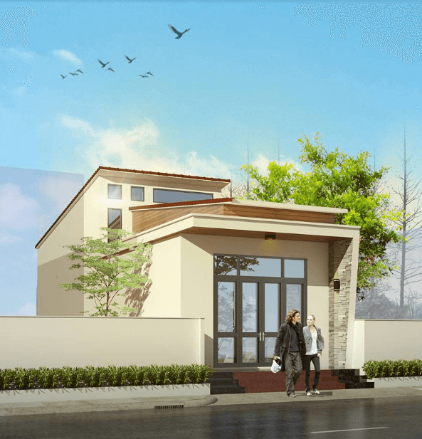 Mẫu nhà ống 5m 1 tầng đẹp có gác lửng