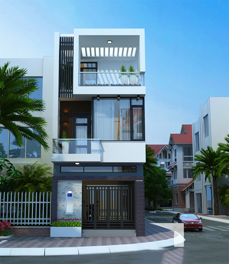 Thiết kế nhà ống 3 tầng ngang 5m, là sự kết hợp giữa cổ điển và hiện đại