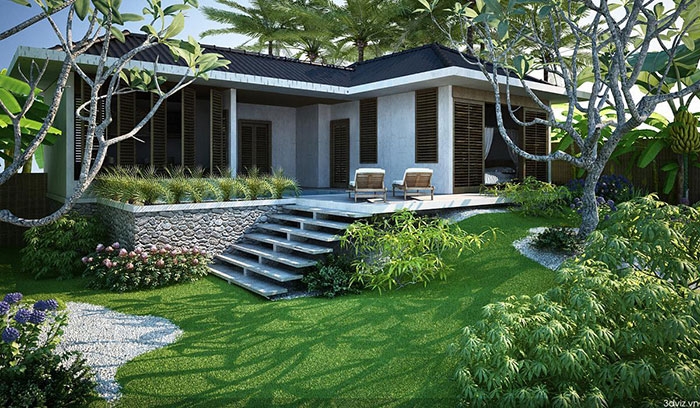 các thiết kế mặt tiền nhà phố 5m 1 tầng đẹp nhất