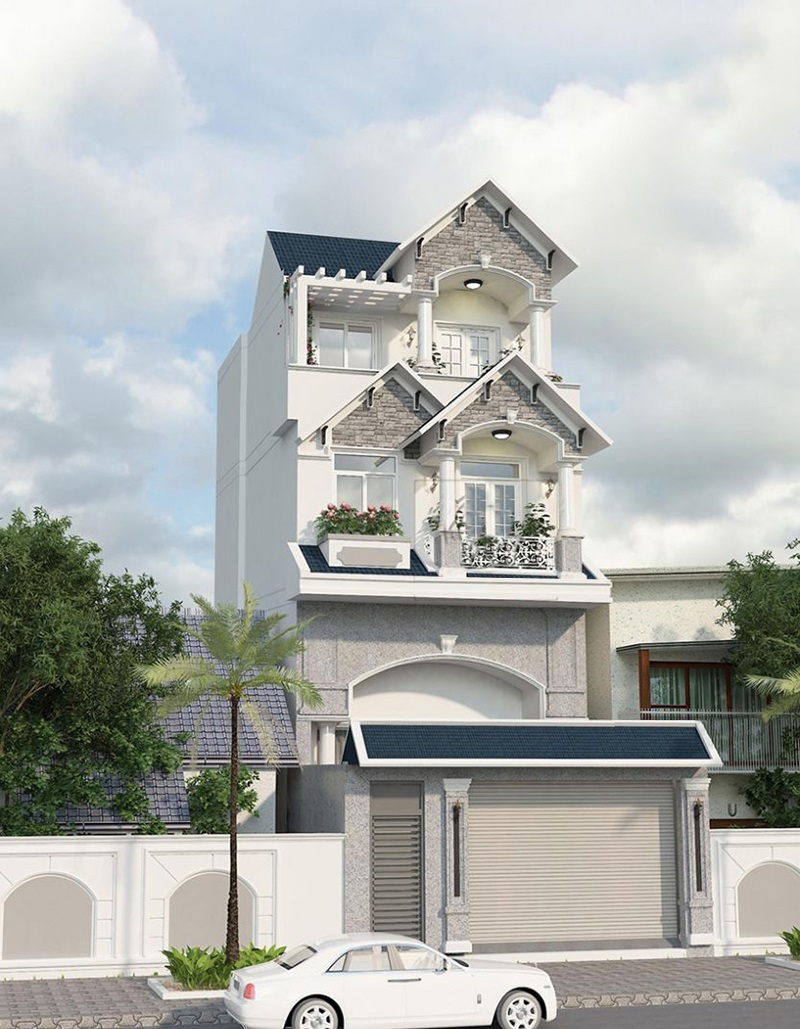 Ngôi nhà có thiết kế mái Thái nhẹ nhàng, lãng mạn, mang đậm dấu ấn cổ điển