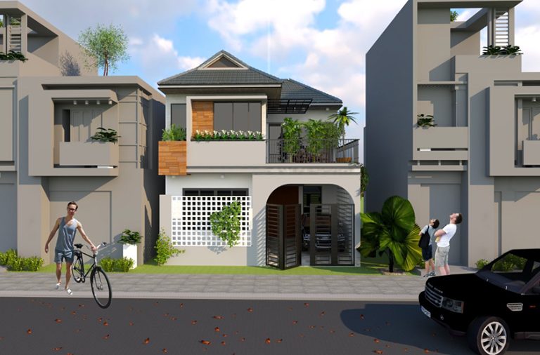 Phong cách nhà 2 tầng mái Thái hiện đại thường ưu tiên tối giản các chi tiết, đồng thời sử dụng các tone màu trung tính, đem lại cảm giác thoải mái, tinh tế cho ngôi nhà