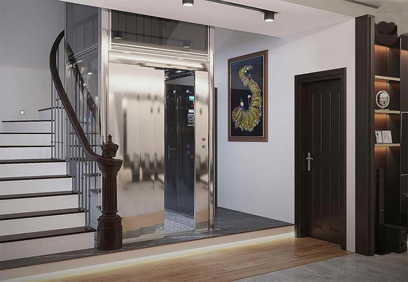 Bố trí thang máy bên cạnh thang bộ là một phương án thiết kế cực kì hữu dụng cho các tình huống khẩn cấp