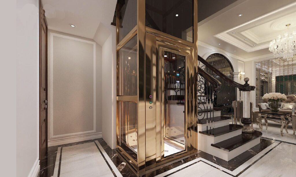 thang máy sang trọng, nâng tầm giá trị cho ngôi nhà