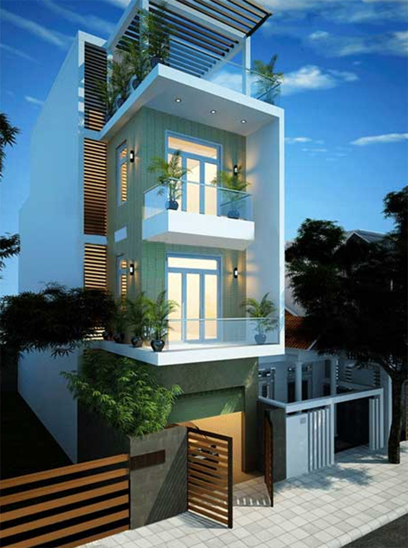 Sở hữu 1 ngôi nhà có tầng tum sẽ giúp gia chủ tối ưu hóa được nguồn ánh sáng tự nhiên, cũng như giúp hạn chế những tác động của thời tiết đến ngôi nhà