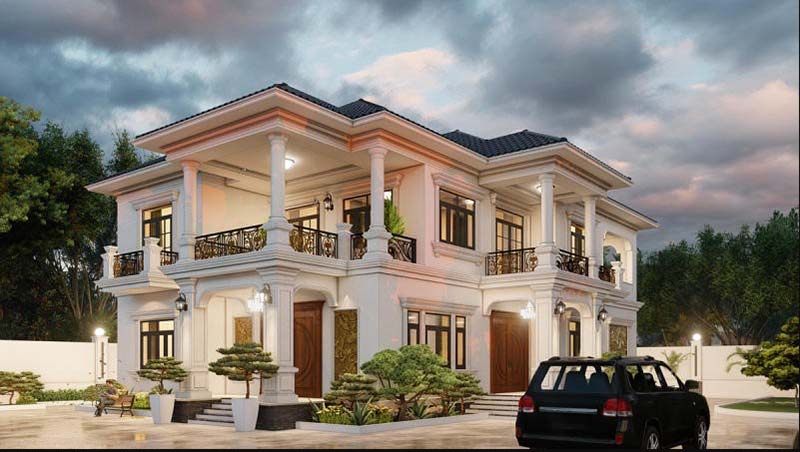 Biet thu 2 tang mai nhat dep hien dai thiet ke an tuong nhat hien nay atz luxury