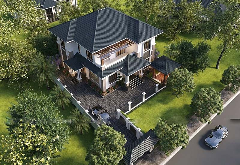Nha dep 2 tang mai nhat 2 mat tien thiet ke an tuong nhat hien nay atz luxury