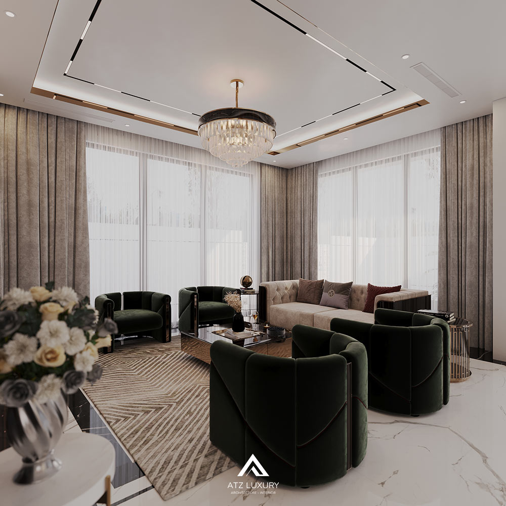 Thiết kế nội thất biệt thự 250m2 tại Thái Nguyên