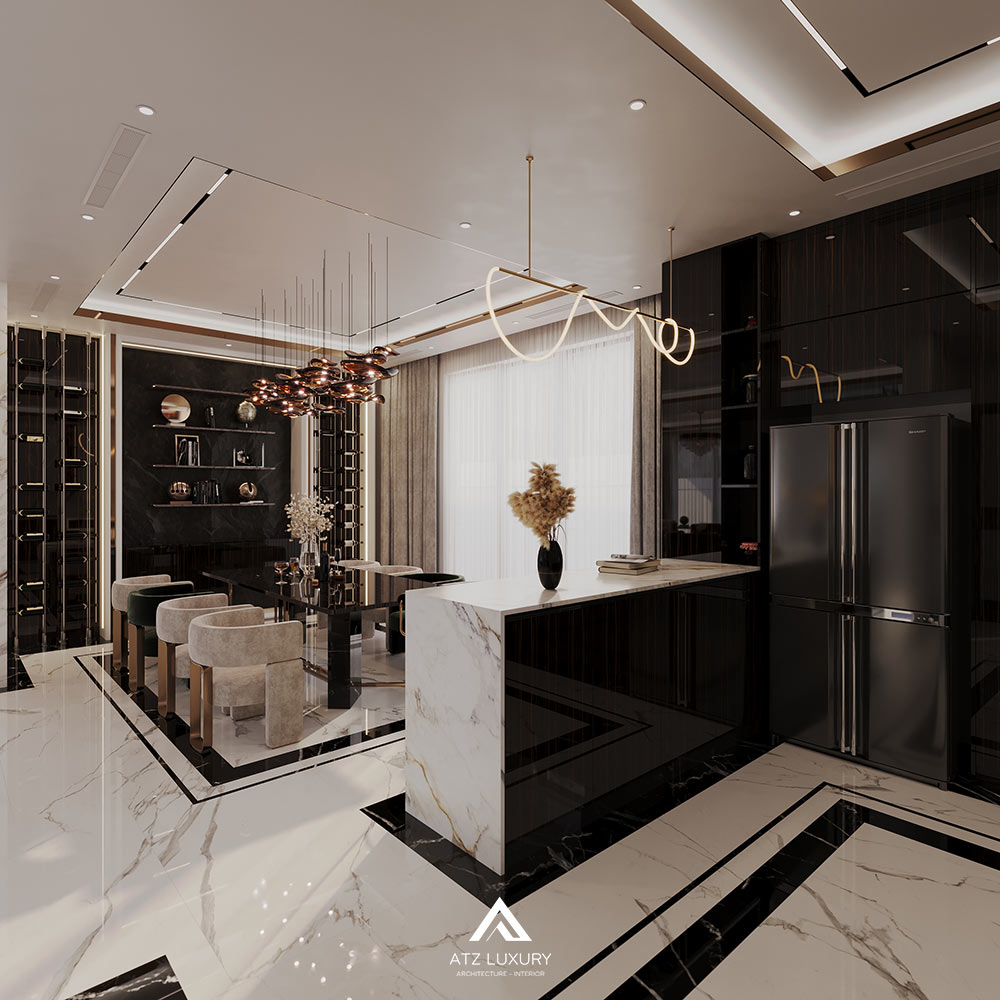 Thiết kế nội thất biệt thự 250m2 tại Thái Nguyên