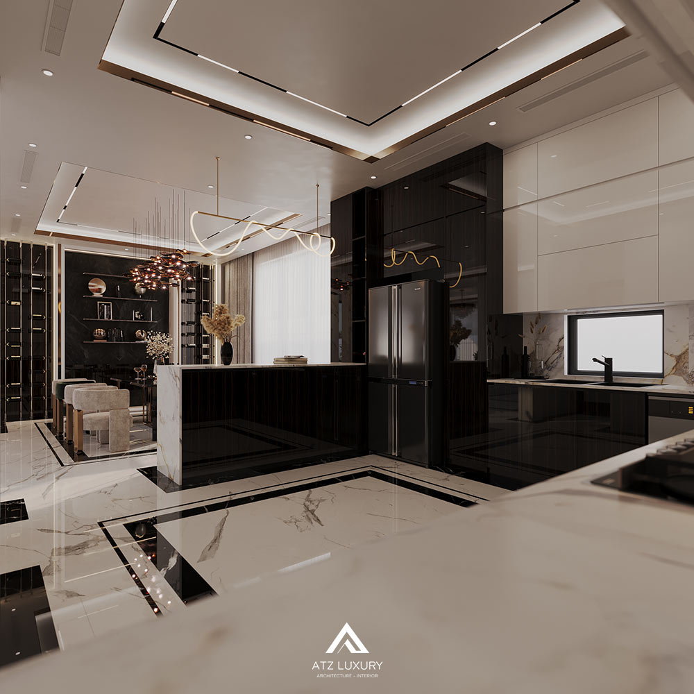 Thiết kế nội thất biệt thự 250m2 tại Thái Nguyên