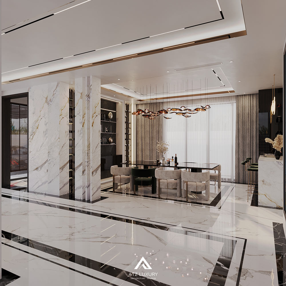 Thiết kế nội thất biệt thự 250m2 tại Thái Nguyên