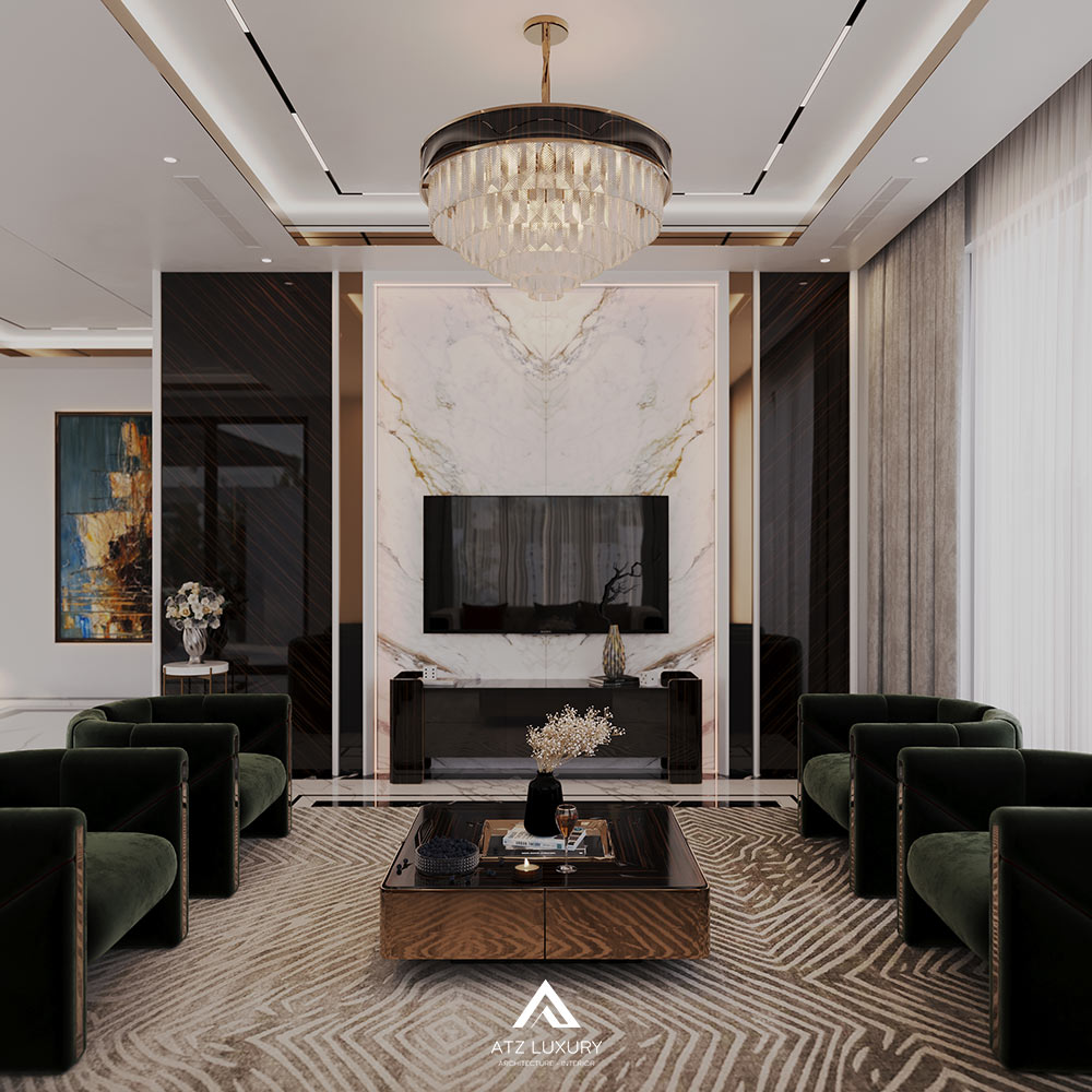 Thiết kế nội thất biệt thự 250m2 tại Thái Nguyên