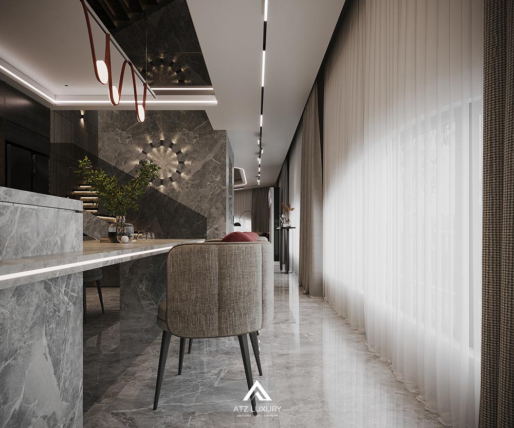 Thiết kế nội thất biệt thự hiện đại 350m2 tại Hà Nội