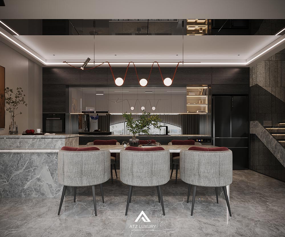Thiết kế nội thất biệt thự hiện đại 350m2 tại Hà Nội