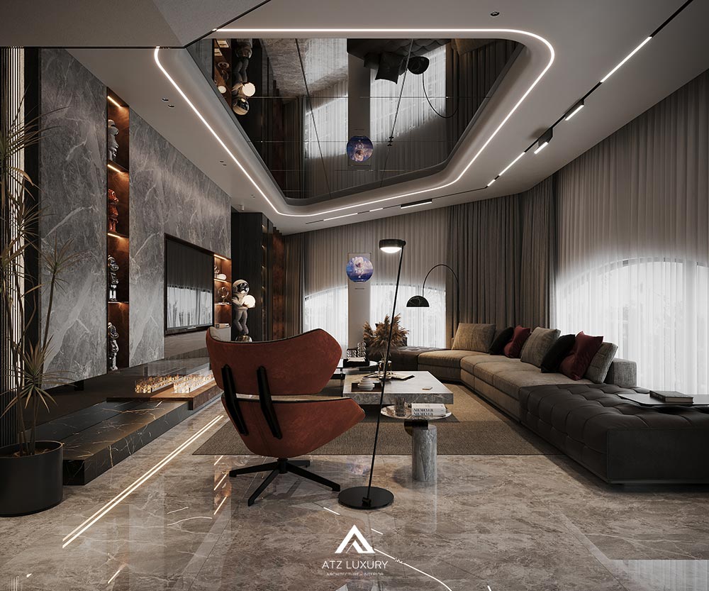 Thiết kế nội thất biệt thự hiện đại 350m2 tại Hà Nội