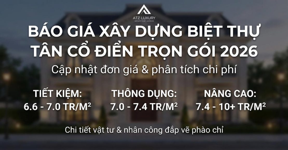 bao gia xay dung biet thu tan co dien