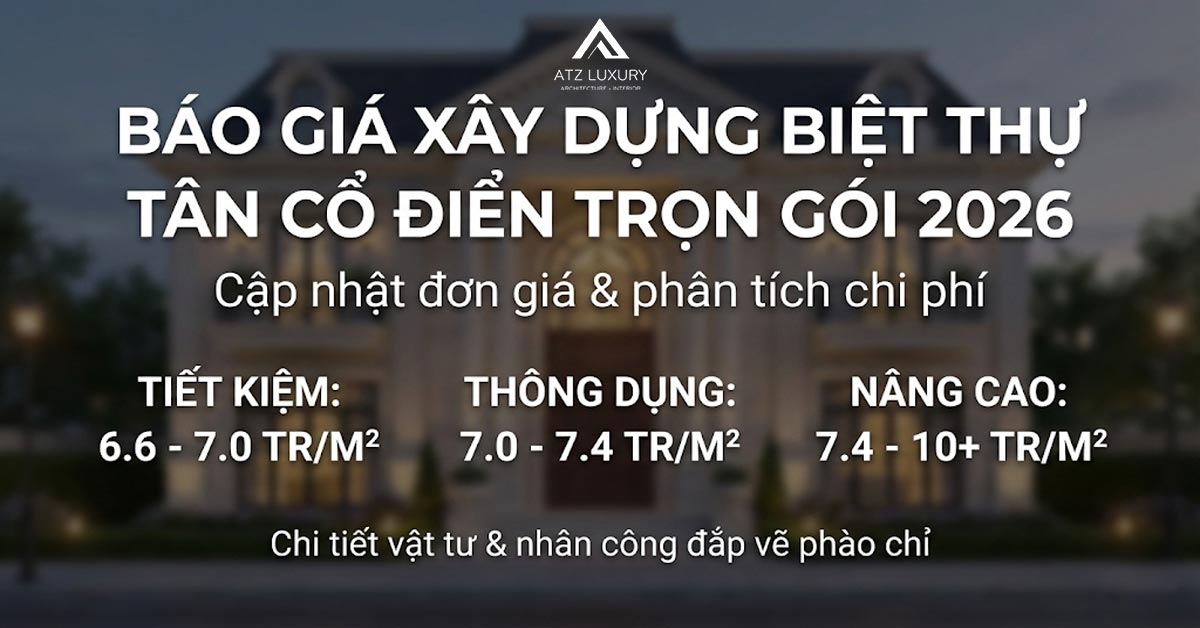 bao gia xay dung biet thu tan co dien