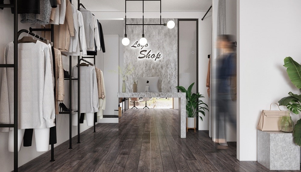 Mẫu thiết kế cửa hàng thời trang tại Shophouse The Venice Vinhomes Ocean Park 3