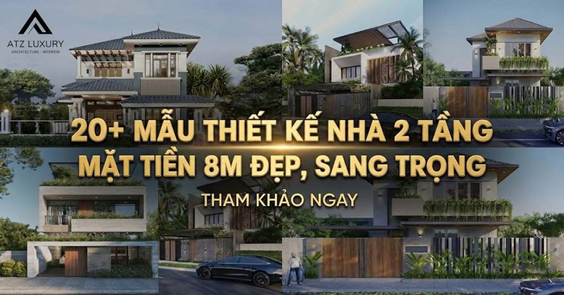 mau thiet ke nha 2 tang 8m dep sang trong