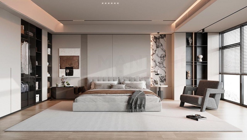 Mẫu thiết kế nội thất chung cư duplex 150m2 2 phòng ngủ