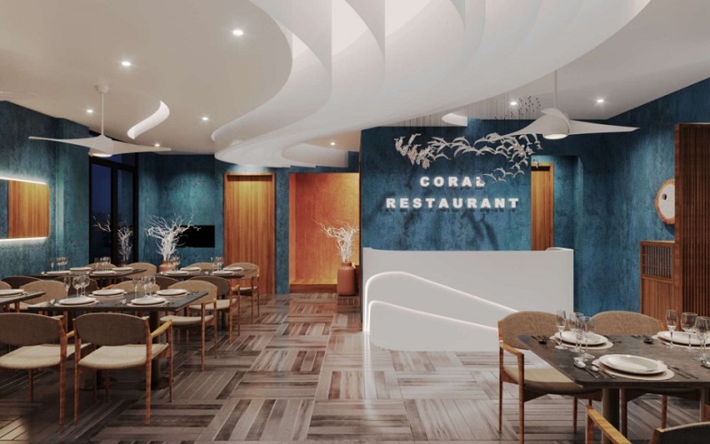 Mẫu thiết kế nội thất nhà hàng hải sản The Venice Vinhomes Ocean Park 3