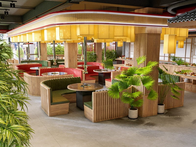 Mẫu thiết kế nội thất nhà hàng lẩu nướng The Venice Vinhomes Ocean Park 3