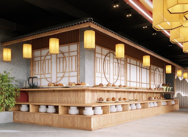 Mẫu thiết kế nội thất nhà hàng lẩu nướng The Venice Vinhomes Ocean Park 3