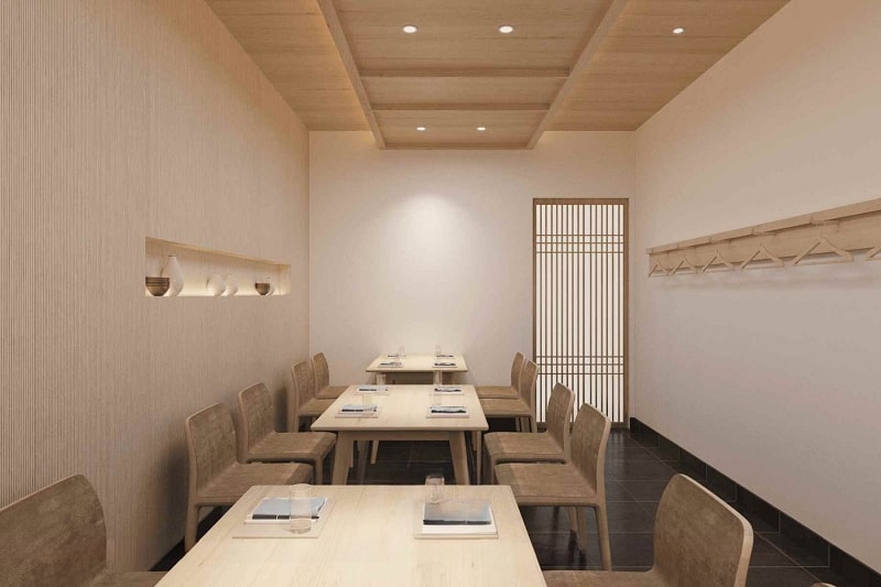 Mẫu thiết kế nội thất nhà hàng sushi The Venice Vinhomes Ocean Park 3