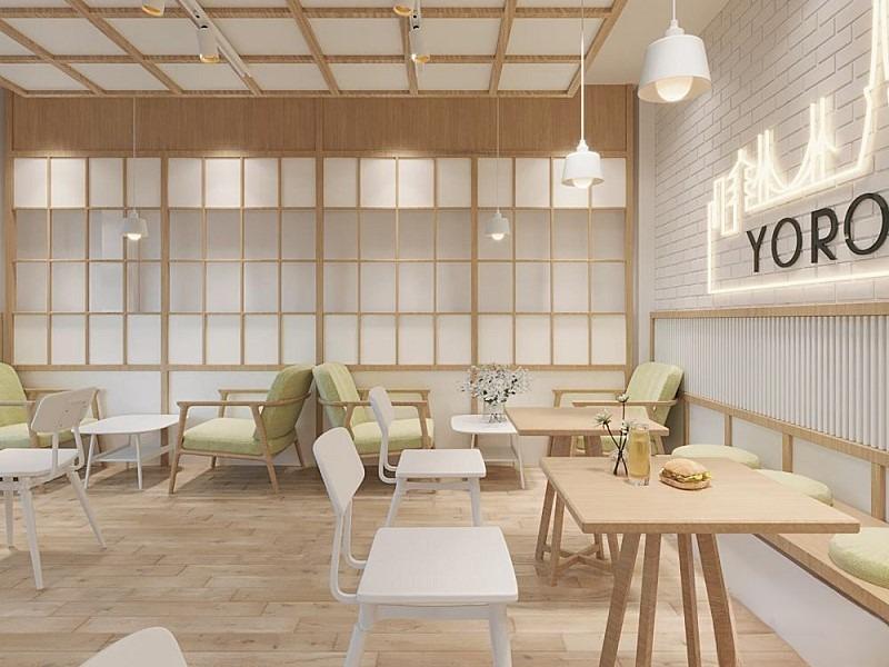 Mẫu thiết kế quán cafe The Venice Vinhomes Ocean Park 3 theo phong cách Nhật Bản