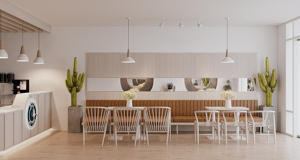 Mẫu thiết kế quán trà sữa tại Shophouse The Venice Vinhomes Ocean Park 3